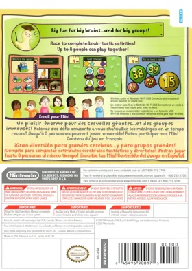 Big Brain Academy- Wii Degree box cover back